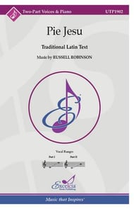 Pie Jesu Two-Part choral sheet music cover Thumbnail